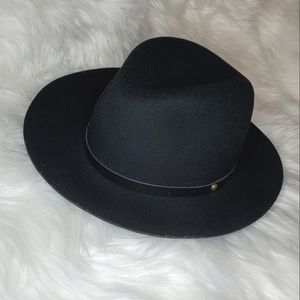 NWT Rag & Bone Floppy Brim Wool Fedora - Black